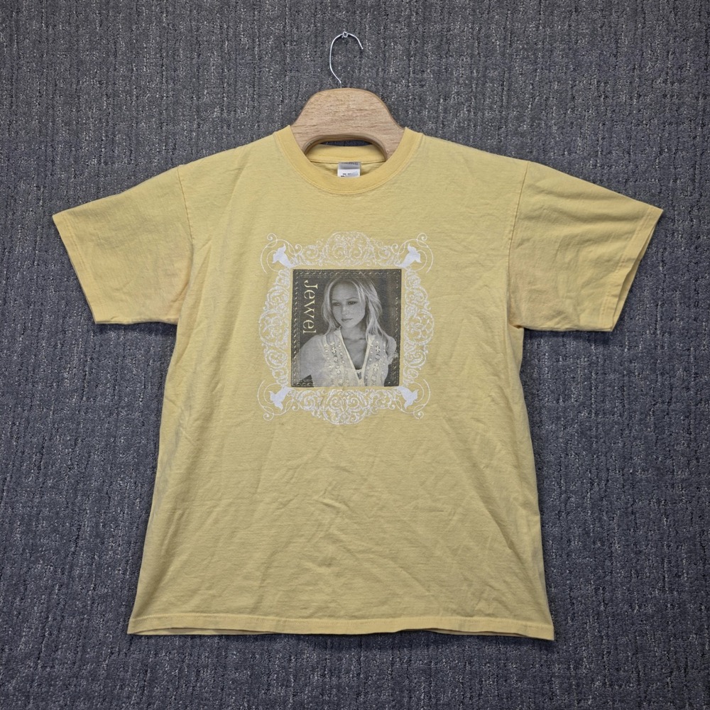 Vintage Jewel 2006 Tour T-Shirt Sz Large Yellow Concert Tee Anvil Y2K Authentic